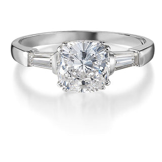 Cushion  Cut  Baguette  Ring