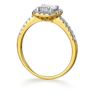 Cushion Cut Halo Ring