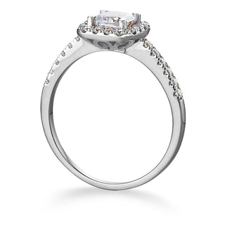 Cushion Cut Halo Ring