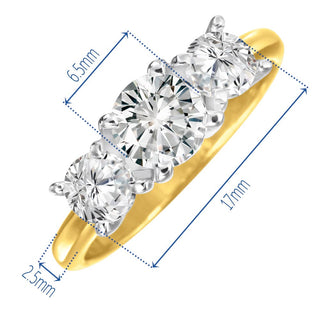 2 Carat Dynamique Trilogy Ring