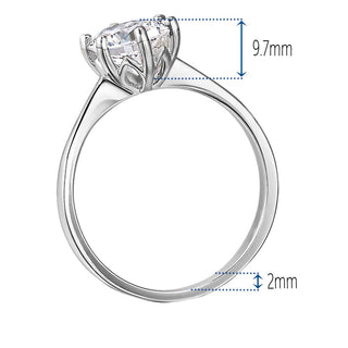 2 Carat Tulip Solitaire Ring