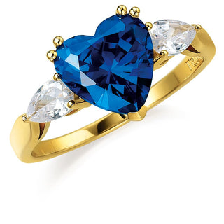 Blue Heart Billionaire Ring