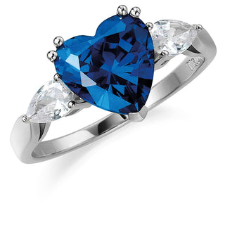 Blue Heart Billionaire Ring