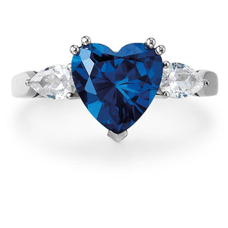 Blue Heart Billionaire Ring