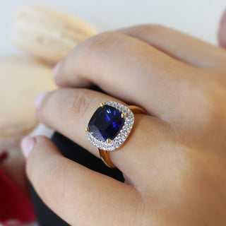 Blue Moon of Josephine Ring