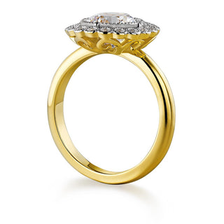 Floral Halo Filigree Ring