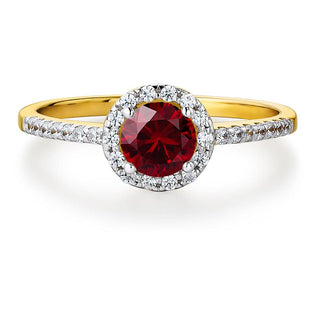 Tru Ruby Posh Halo Ring