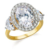 Opulent Oval Halo Ring