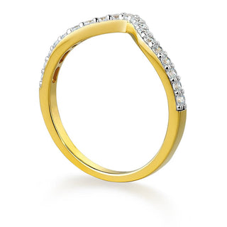 Domed Half Eternity Band