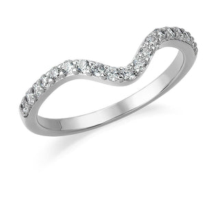 Domed Half Eternity Band