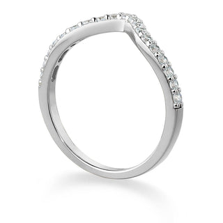 Domed Half Eternity Band