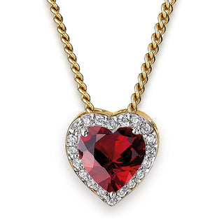 Tru Ruby Glowing Heart Pendant