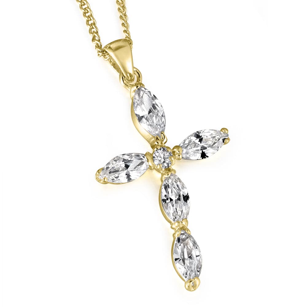 Boundless Love Cross Pendant  18ct Gold Clad