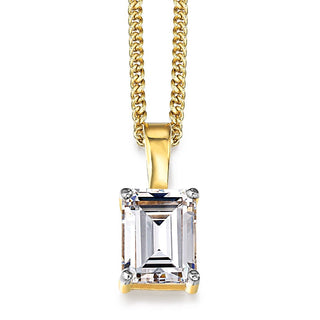 2.5 Carat Emerald Cut Pendant