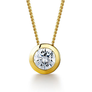 Surrounded Solitaire Pendant
