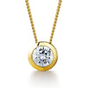 Surrounded Solitaire Pendant