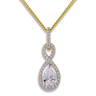Infinity Pendant 18ct Gold Clad