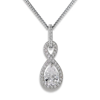 Infinity Pendant Platinum Clad