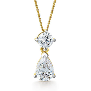 3.34 Carat Teardrop Pendant