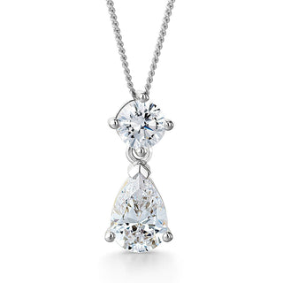 3.34 Carat Teardrop Pendant