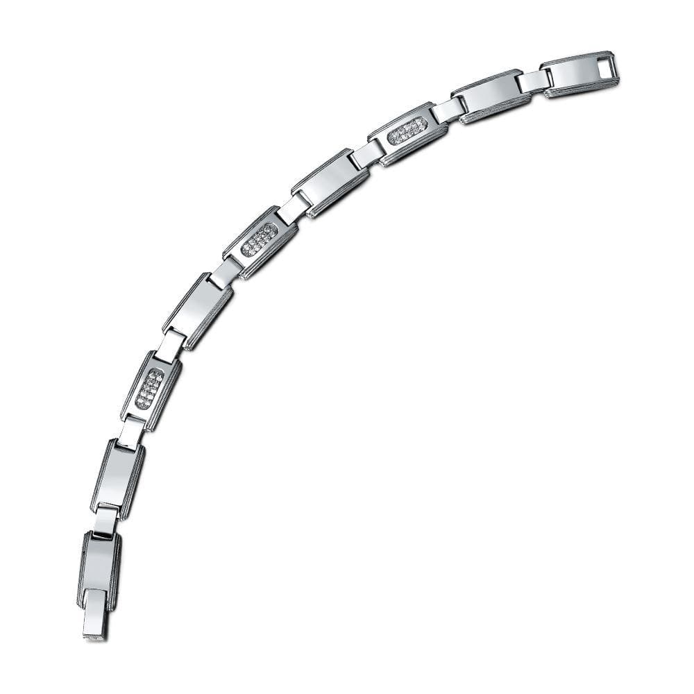 Classic Men's Bracelet Platinum Clad