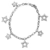 Shimmering Star Bracelet Platinum Clad