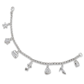 Charm Bracelet Platinum Clad