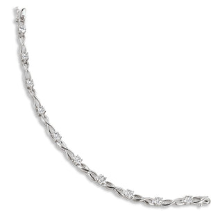 Glowing Links Bracelet Platinum Clad