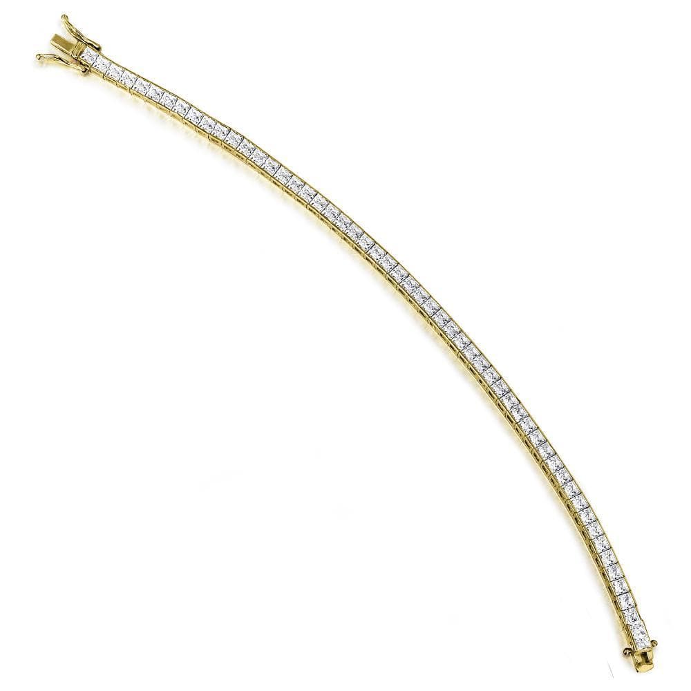 Princess Style' Box Bracelet 18ct Gold Clad