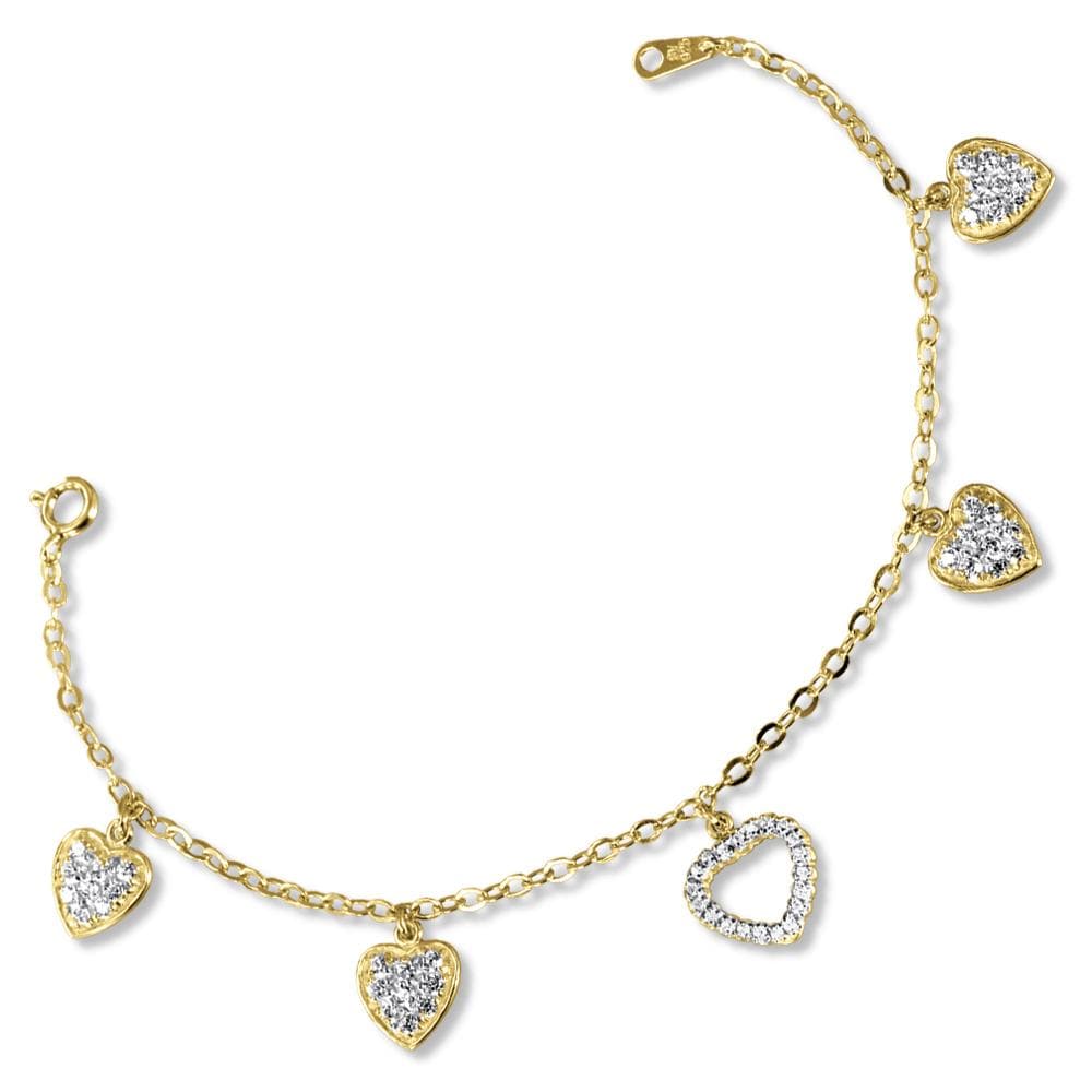Hearts a Fire Bracelet 18ct Gold Clad