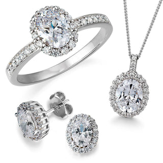 The Cincature Oval Halo Set